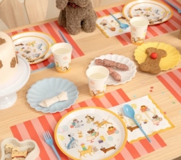 Šķīvji "Kucēna dzimšanas diena" (6 gab./17 cm) 1