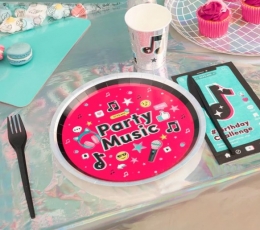 Šķīvji "Party Music" (6 gab./23 cm) 2