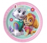 Šķīvīši "Paw patrol", rozā (8 gab./20 cm)