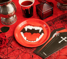 Šķīvji "Vampīra zobi" (6 gab. / 17 cm) 1 Šķīvji "Vampīra zobi" (6 gab. / 17 cm) 1