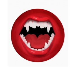 Šķīvji "Vampīra zobi" (6 gab. / 17 cm)