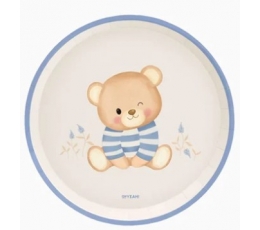 Šķīvji "Zilais lācis" (6 gab./17 cm)