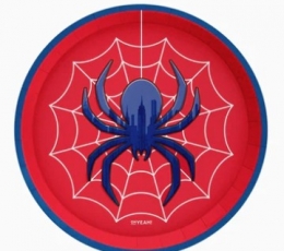 Šķīvji "Zilais zirneklis" (6 gab./17 cm)