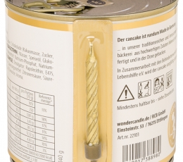 Pārsteiguma pīrāgs formiņā "Limoncello", ar sveci (8,5 cm/130 g) 1