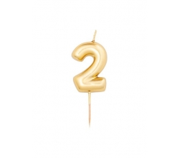 Svecīte"2", zelta (8 cm)