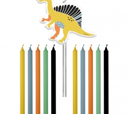Sveču komplekts "Dinozaurs" (11 gab.)