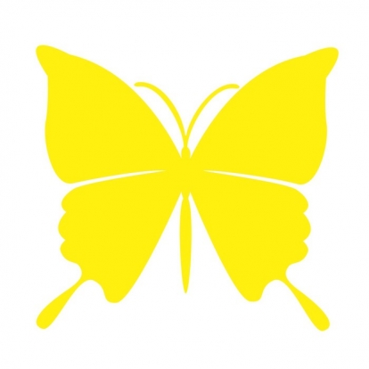 Tauriņi, dzeltenā krāsā (20 gab./ L)