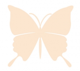 Tauriņi, krēmkrāsā (20 gab./ L)