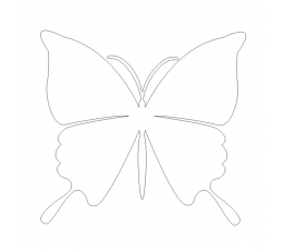 Tauriņi, perlamutra baltā krāsā (20 gab./ L)