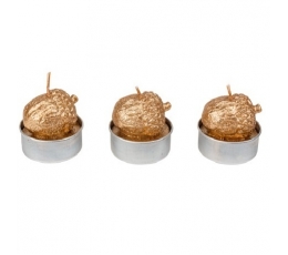 Tējas svecītes "Zelta ozolzīles" (3 gab./3,5 cm)