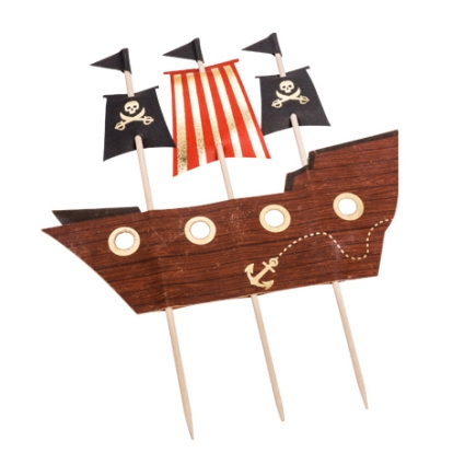 Tortes dekorācijas "Pirātu laivas" (17x21 cm)