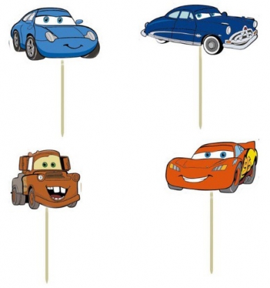 Uzkodu kociņi "Cars" (8 gab. / 8,5 cm)