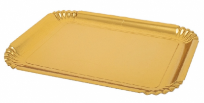 Uzkodu paplātes, zelta (2 gab. 26x33 cm)
