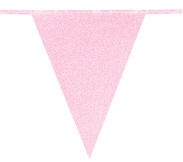 Karodziņu virtene, rozā spīdīga (6 m)