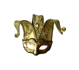 Venēcijas maska, zelta
