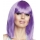 Vidēja garuma matu parūka, neona - violeta
