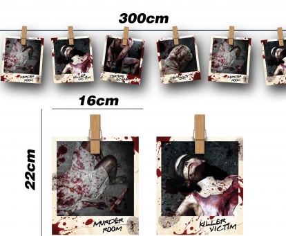 Virtene "Noziegumu vietas fotogrāfijas" (300 cm)