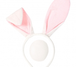 Zaķu aksesuāru komplekts (ausis, aste)