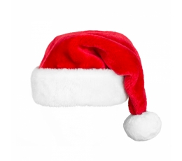 Ziemassvētku cepure ar pomponu, kažokādas