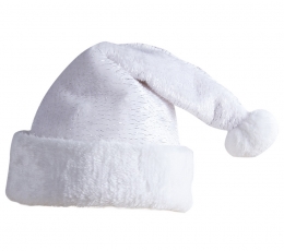 Ziemassvētku vecīša cepure, balta