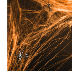 Zirnekļa tīkls ar zirnekļiem, oranžs (60 g.)