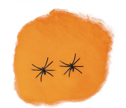 Zirnekļa tīkls ar zirnekļiem, oranžs (60 g.)