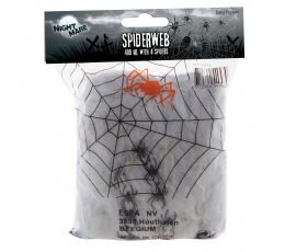 Zirnekļa tīkls, balts ar zirnekli (20 g) 