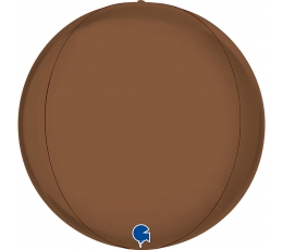 Круглый воздушный шар, коричневый (38 см)
