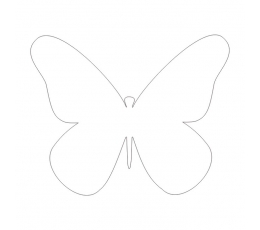 Бабочки, белый цвет (20 шт. / XС)