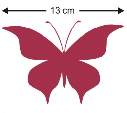 Бабочки, бордового цвета (20 шт. / Л) 1