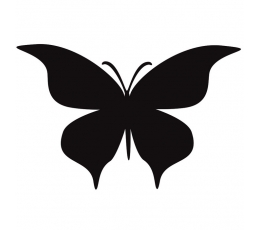 Бабочки, черные (20 шт. / Л)