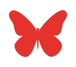 Бабочки, красные (20 шт. / XС)