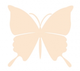 Бабочки, кремовые (20 шт. / M)