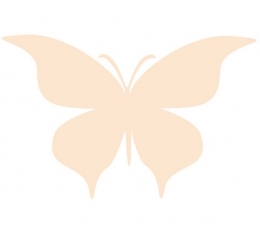 Бабочки, кремового цвета (20 шт. / Л)