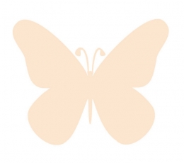Бабочки, кремового цвета (20 шт. / M)