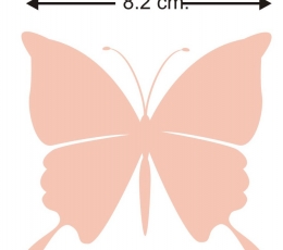 Бабочки, персикового цвета (20 шт. / M) 0