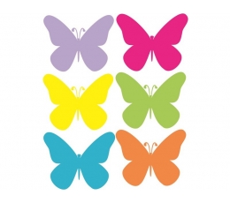 Бабочки, разноцветный (20 шт. / Л)