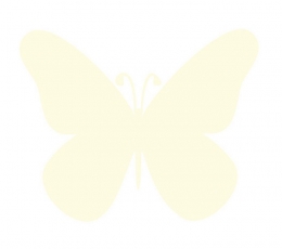Бабочки, шампанского цвета (20 шт. / Л)
