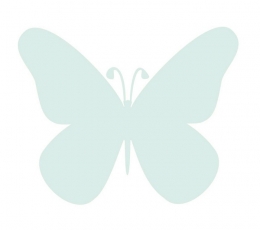 Бабочки, синий (20 шт. / Л)