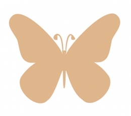 Бабочки, светло-коричневый (20 шт. / Л)