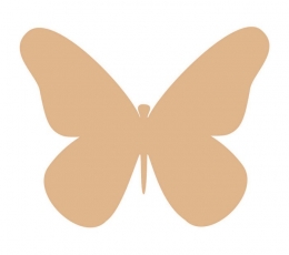 Бабочки, светло-коричневый цвет (20 шт. / XС)