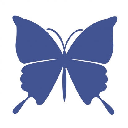 Бабочки, темно-синие (20 шт. / M)