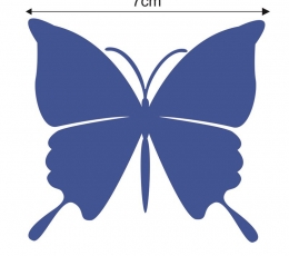 Бабочки, темно-синие (20 шт. / С) 1