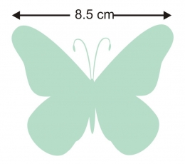 Бабочки, цвет мяты (20 шт. / M) 1