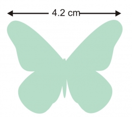 Бабочки, цвет мяты (20 шт. / XС) 1