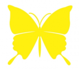 Бабочки, желтые (20 шт. / M)