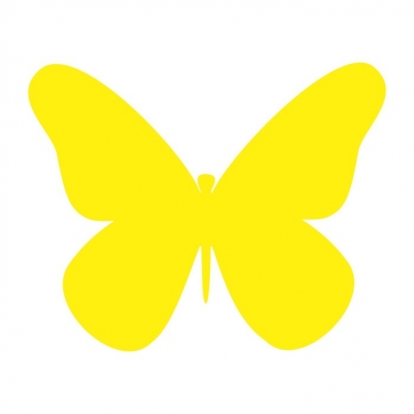 Бабочки, желтые (20 шт. / XС)