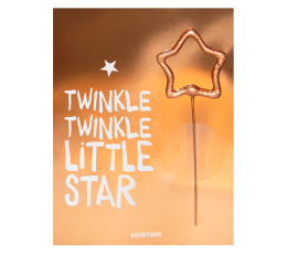 Бенгальский огонь с открыткой "Twinkle twinkle little star" (11x8 см)   