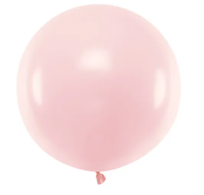 Большой воздушный шар, розовый (60 cm/Party Deco)