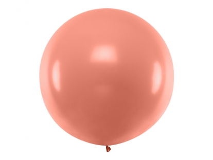 Большой воздушный шар розово-золотого цвета (1м)